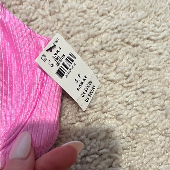 Pink Ribbed Bikini Set - Picture 7 of 10